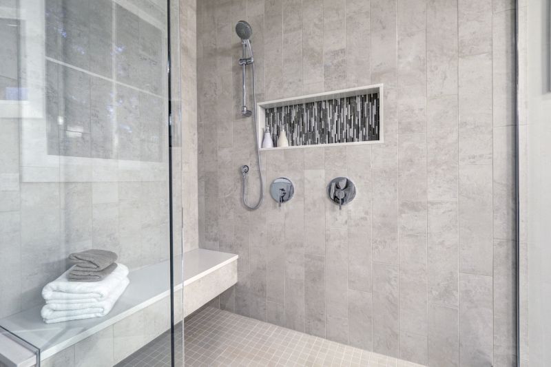 Shower with Recessed Storage